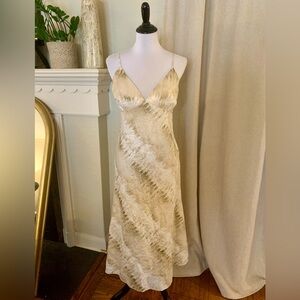 House Of Harlow x Revolve slip brown and cream dress size large